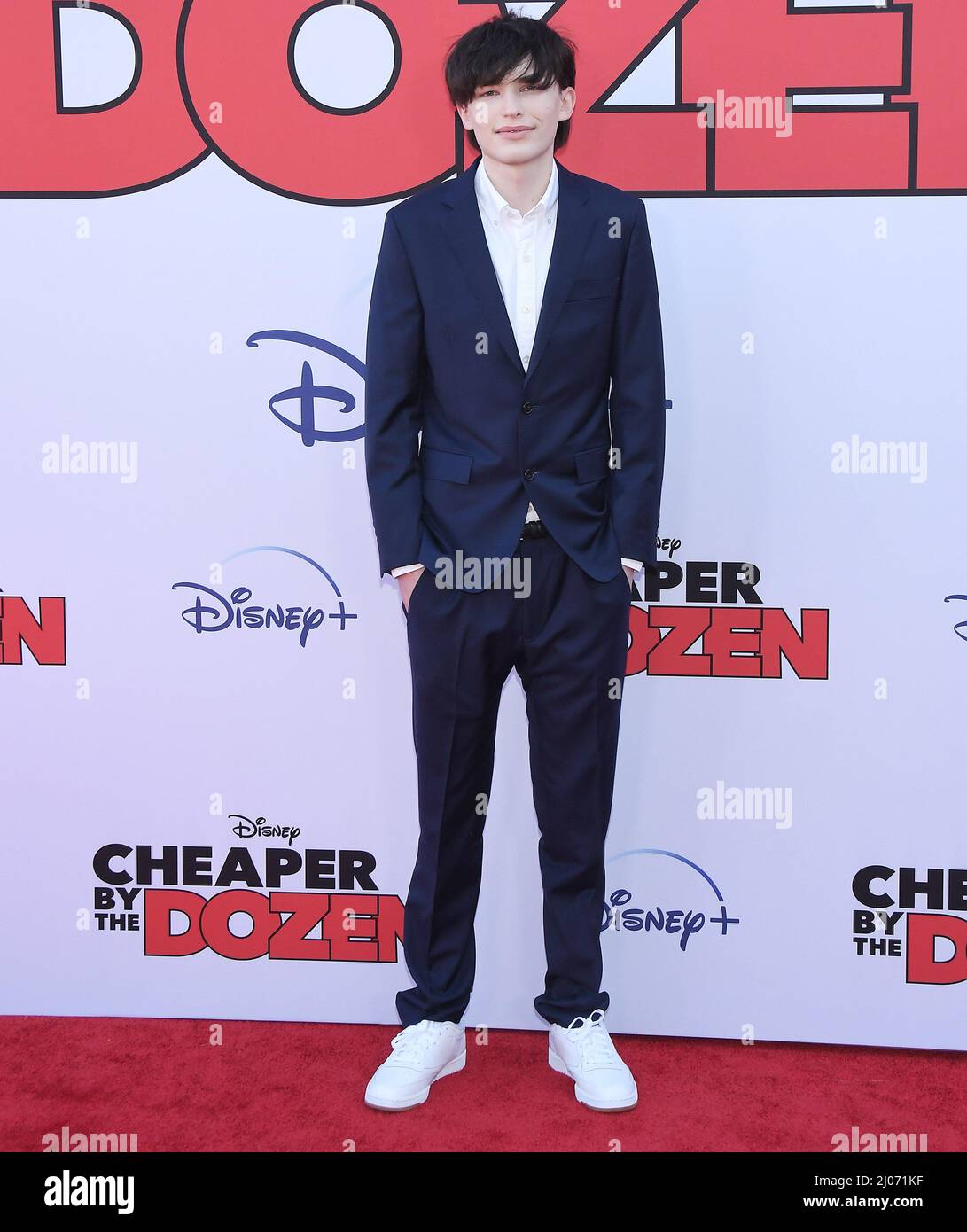 Los Angeles, USA. 16th Mar, 2022. Luke Prael arrives at Disney's CHEAPER BY THE DOZEN World Premiere held at the El Capitan Theater in Hollywood, CA on Wednesday, ?March 16, 2022. (Photo By Sthanlee B. Mirador/Sipa USA) Credit: Sipa USA/Alamy Live News Stock Photo
