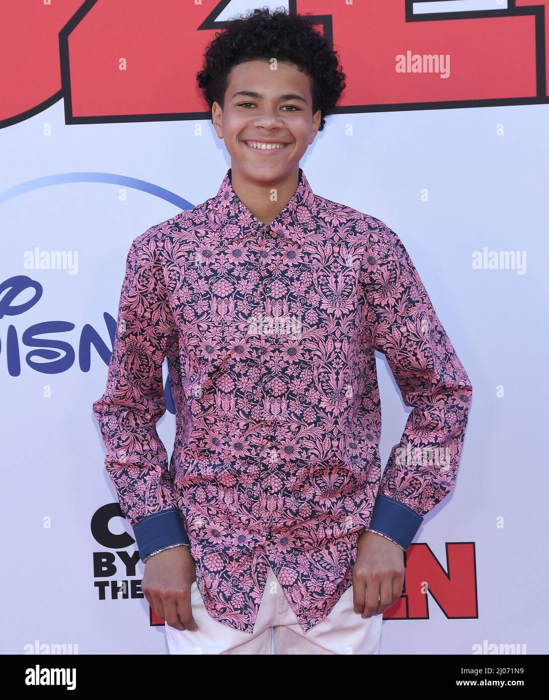 Los Angeles, USA. 16th Mar, 2022. Jalon Christian arrives at Disney's ...