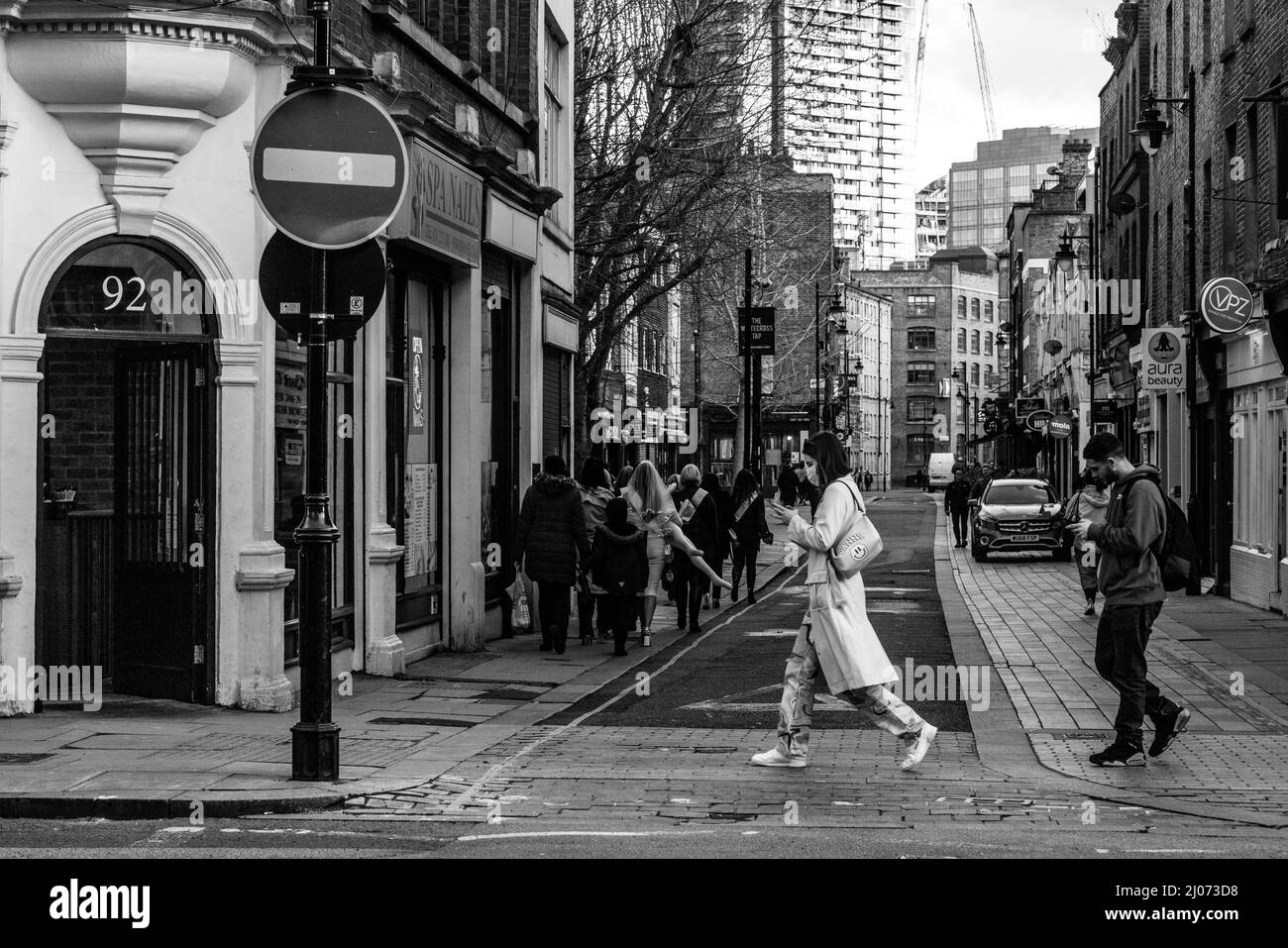 London Shoreditch and the City Stock Photo Alamy