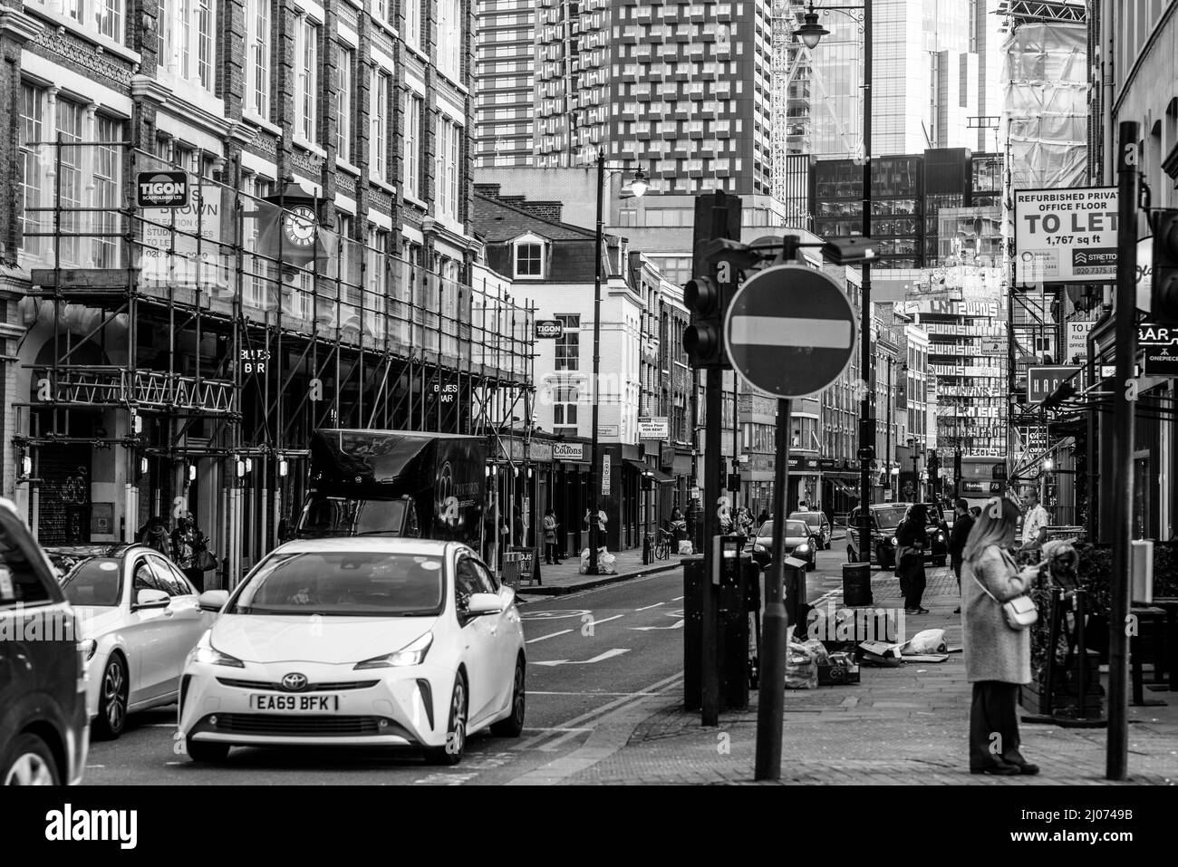 London Shoreditch and the City Stock Photo Alamy