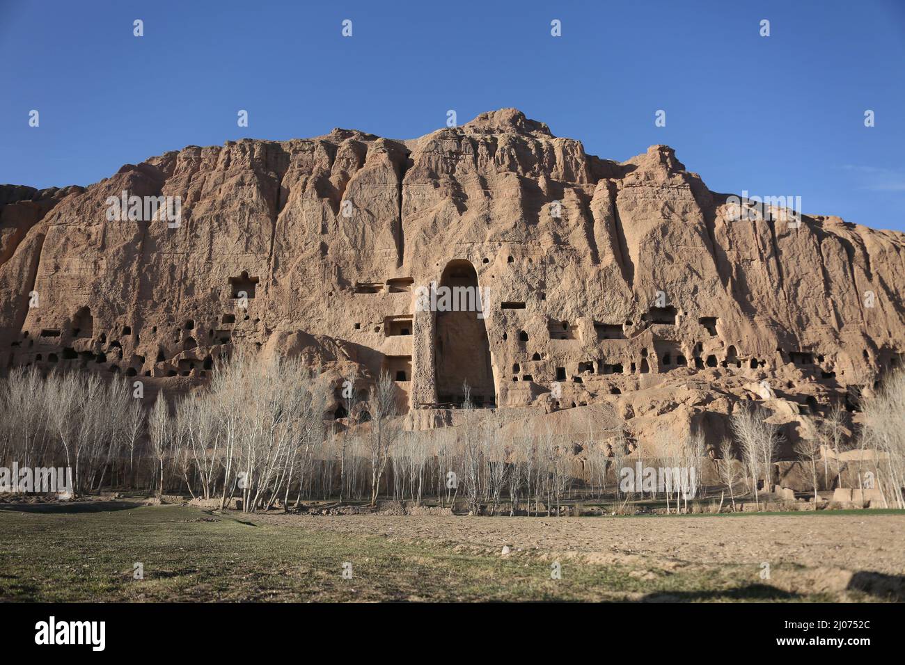 Bamiyan. 16th Mar, 2022. Photo taken on March 16, 2022 shows the site