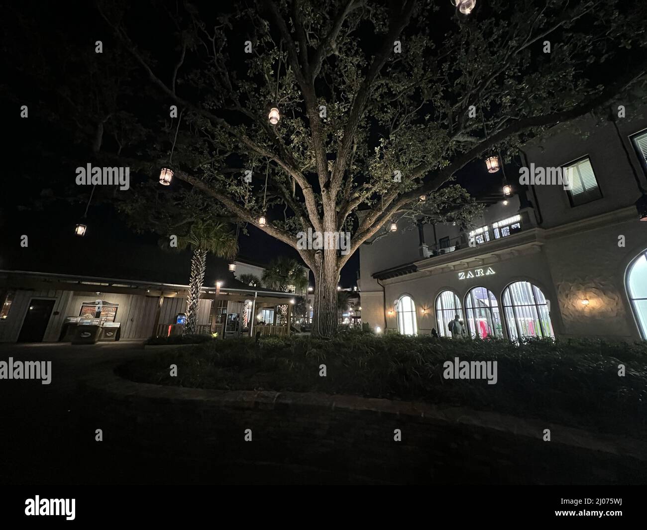A Nightlife at Lake Buena Vistas Disney Spring Stock Photo Alamy
