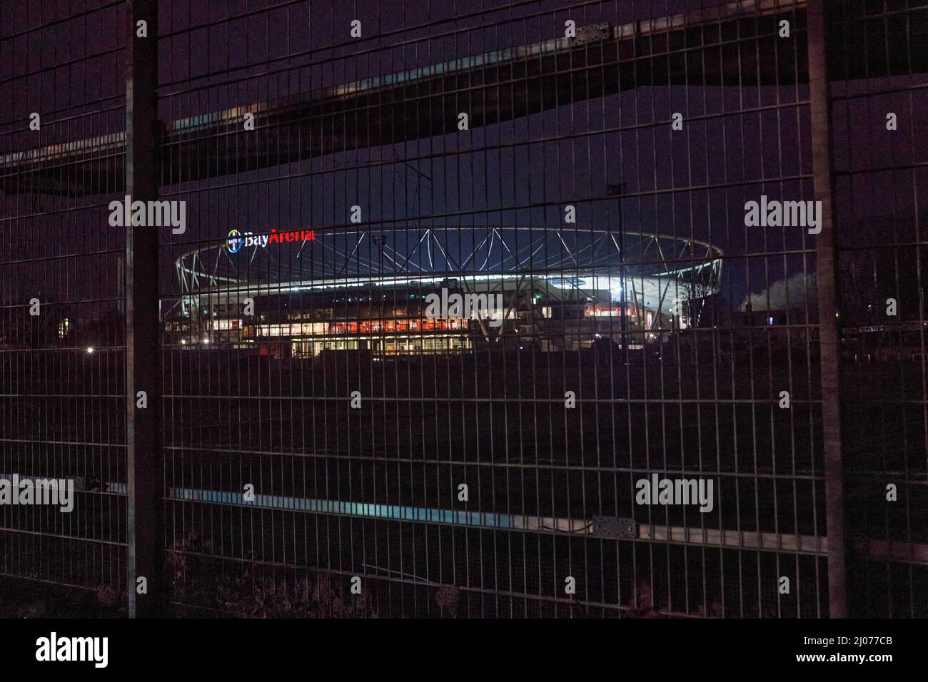 Leverkusen, Germany 16 March 2022 Photo of BayArena, home stadium of