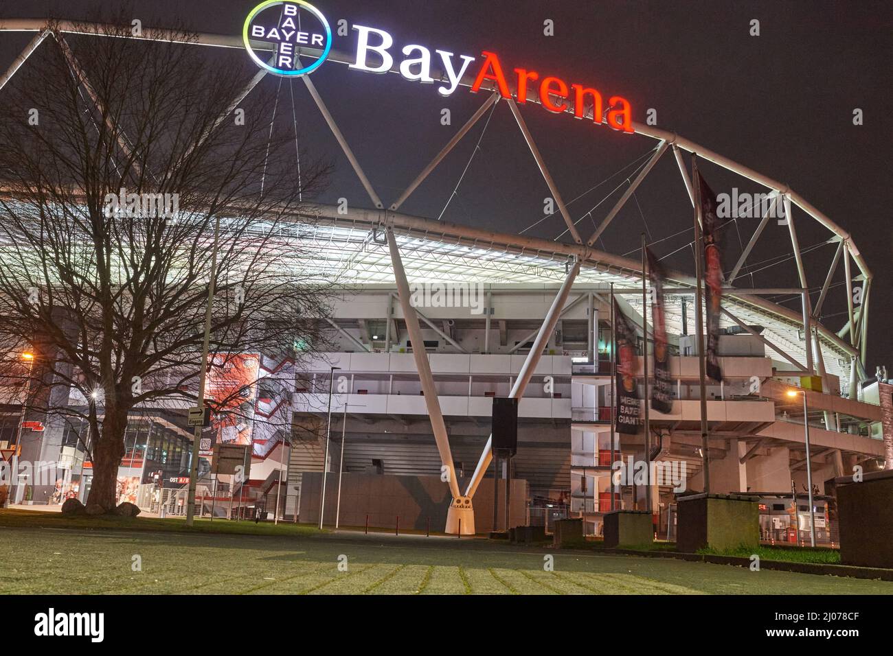 Leverkusen, Germany 16 March 2022 Photo of BayArena, home stadium of