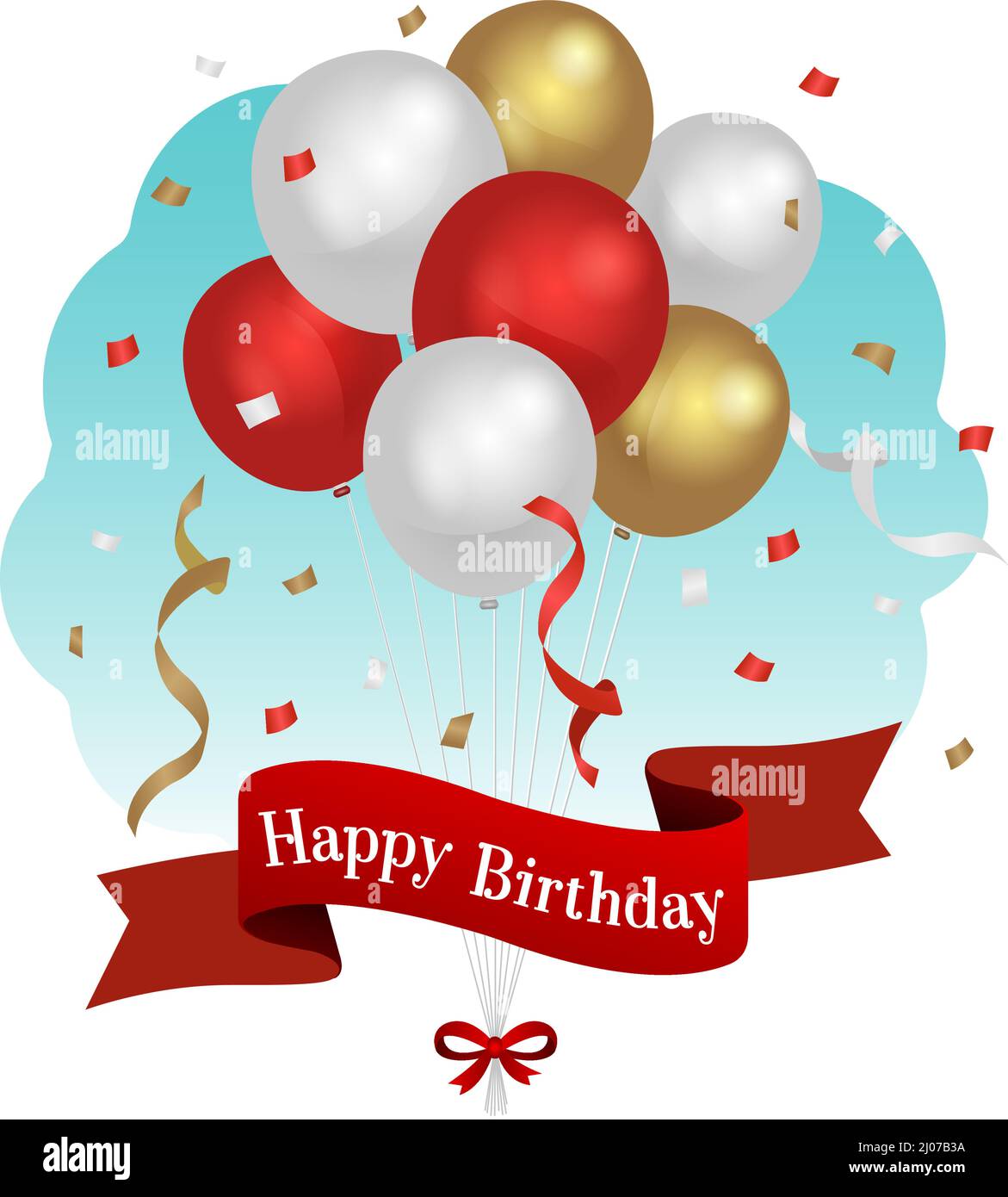 Happy birthday celebration vector illustration Stock Vector Image & Art -  Alamy