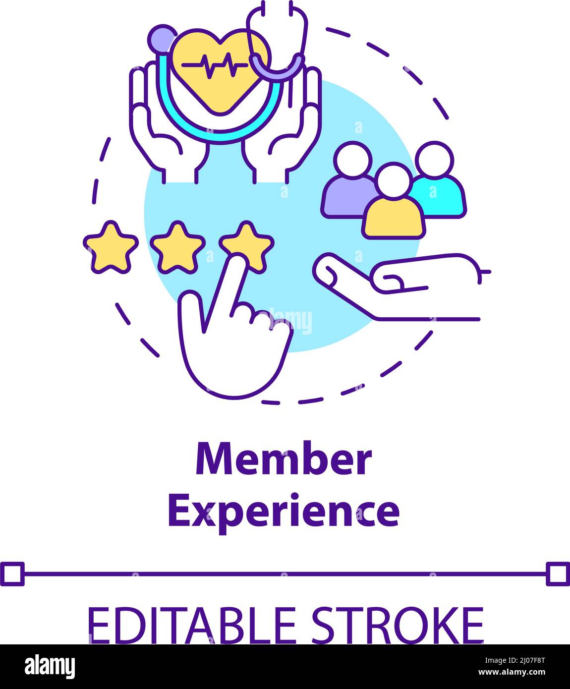 Member experience concept icon Stock Vector Image & Art - Alamy