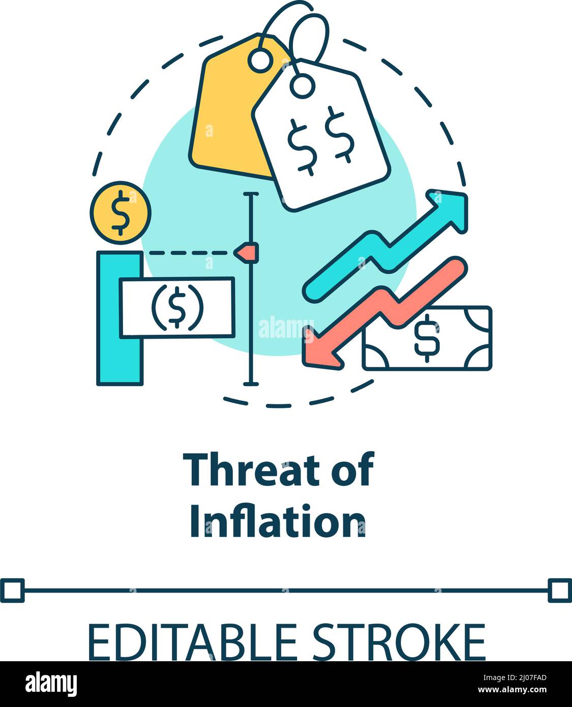 Inflation threat Stock Vector Images Alamy