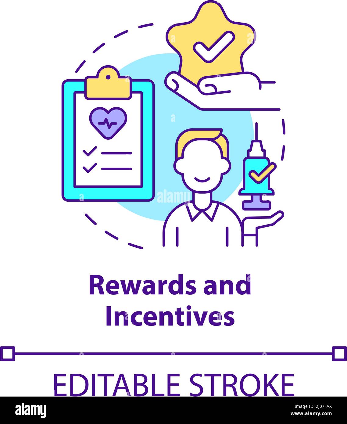 Rewards and incentives concept icon Stock Vector Image & Art Alamy