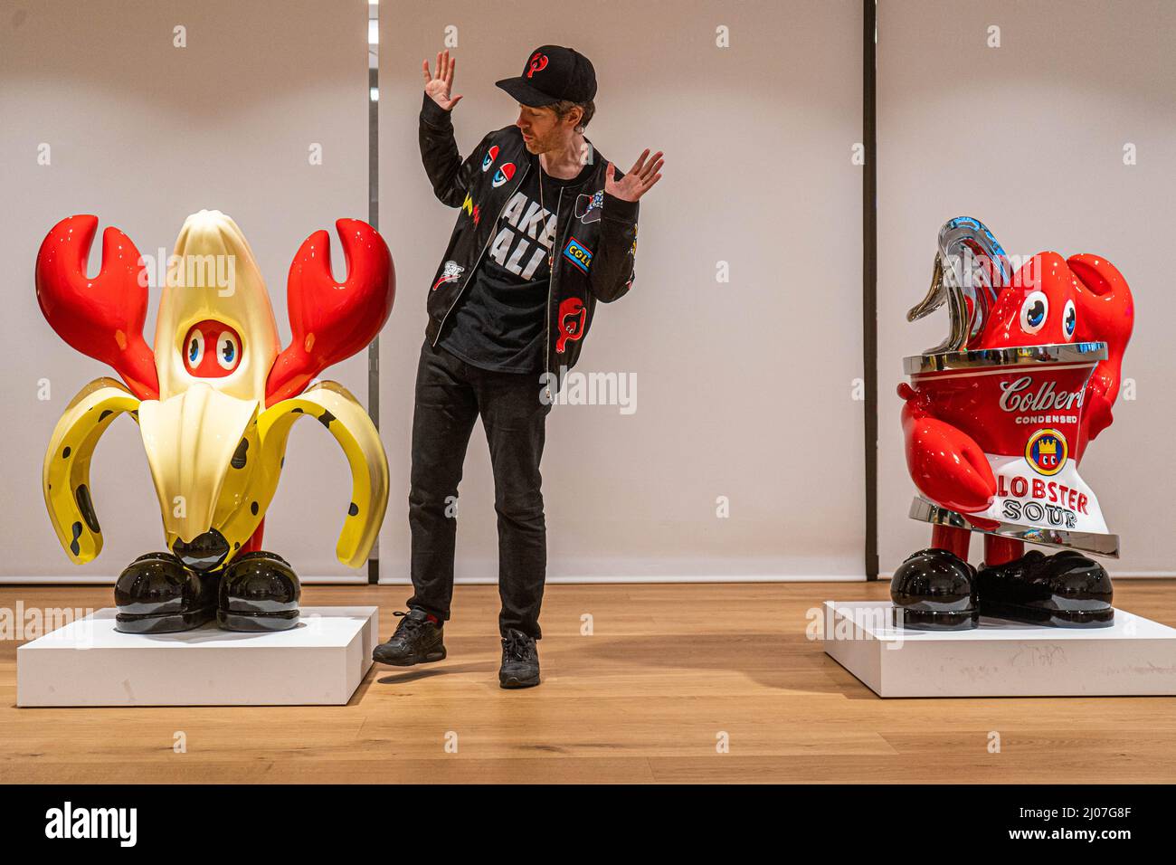 LONDON, UK. 17 March, 2022 . British contemporary artist Philip Colbert