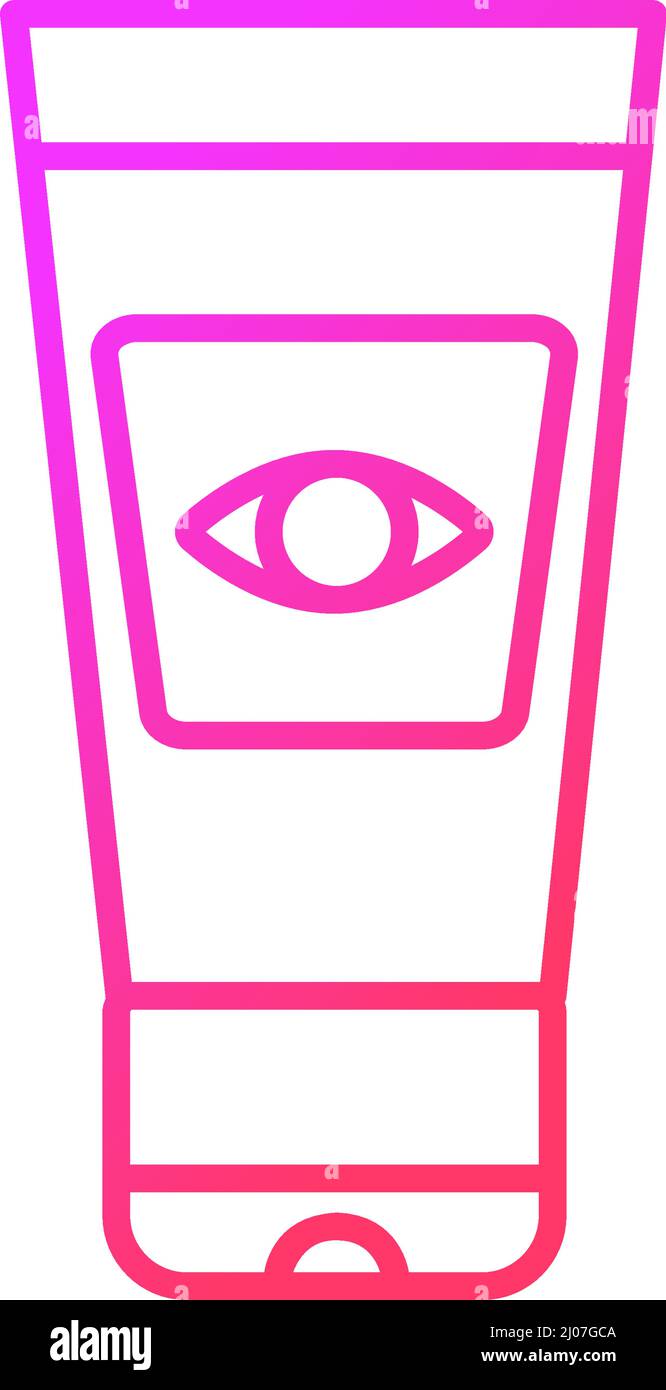 Eye cream gradient linear vector icon Stock Vector Image & Art - Alamy