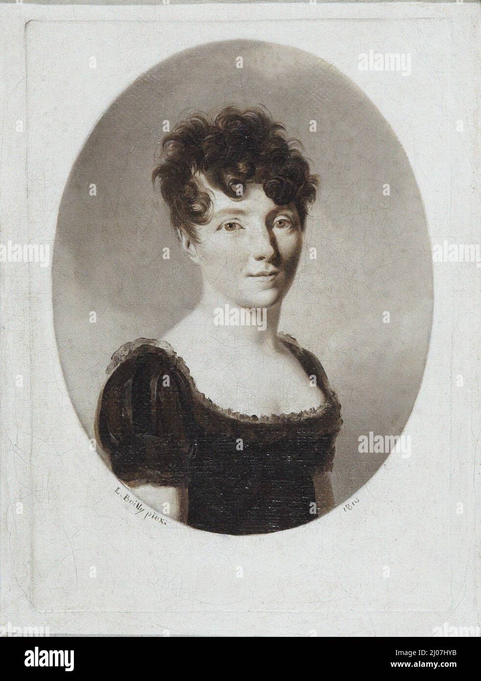 Portrait of the writer and composer Alexandrine Sophie de Bawr (1773-1860). Museum: PRIVATE COLLECTION. Author: Louis-Leopold Boilly. Stock Photo