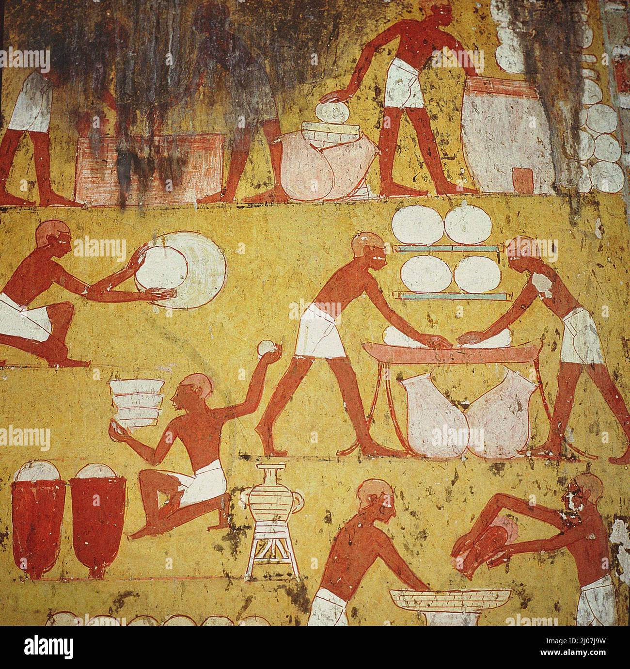 Bread making. From the tomb of Kenamun, Sheikh Abd elQurna. Author