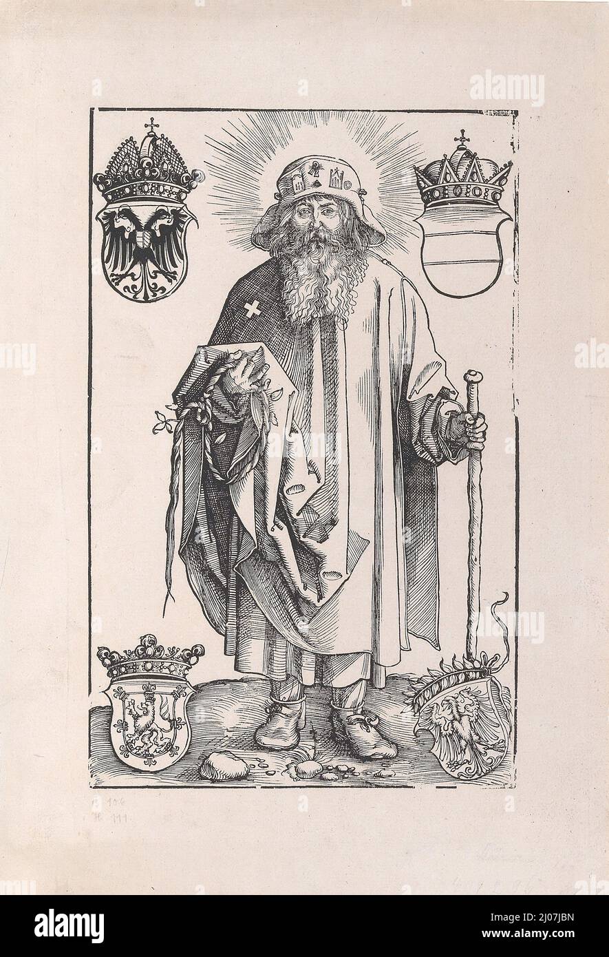 Saint Coloman (Johannes Stabius as Saint Coloman). Museum: PRIVATE COLLECTION. Author: Albrecht Dürer. Stock Photo