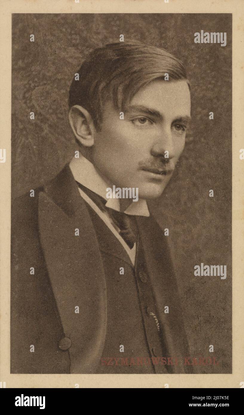 Portrait of the composer Karol Szymanowski (1882-1937). Museum: PRIVATE COLLECTION. Author: ANONYMOUS. Stock Photo