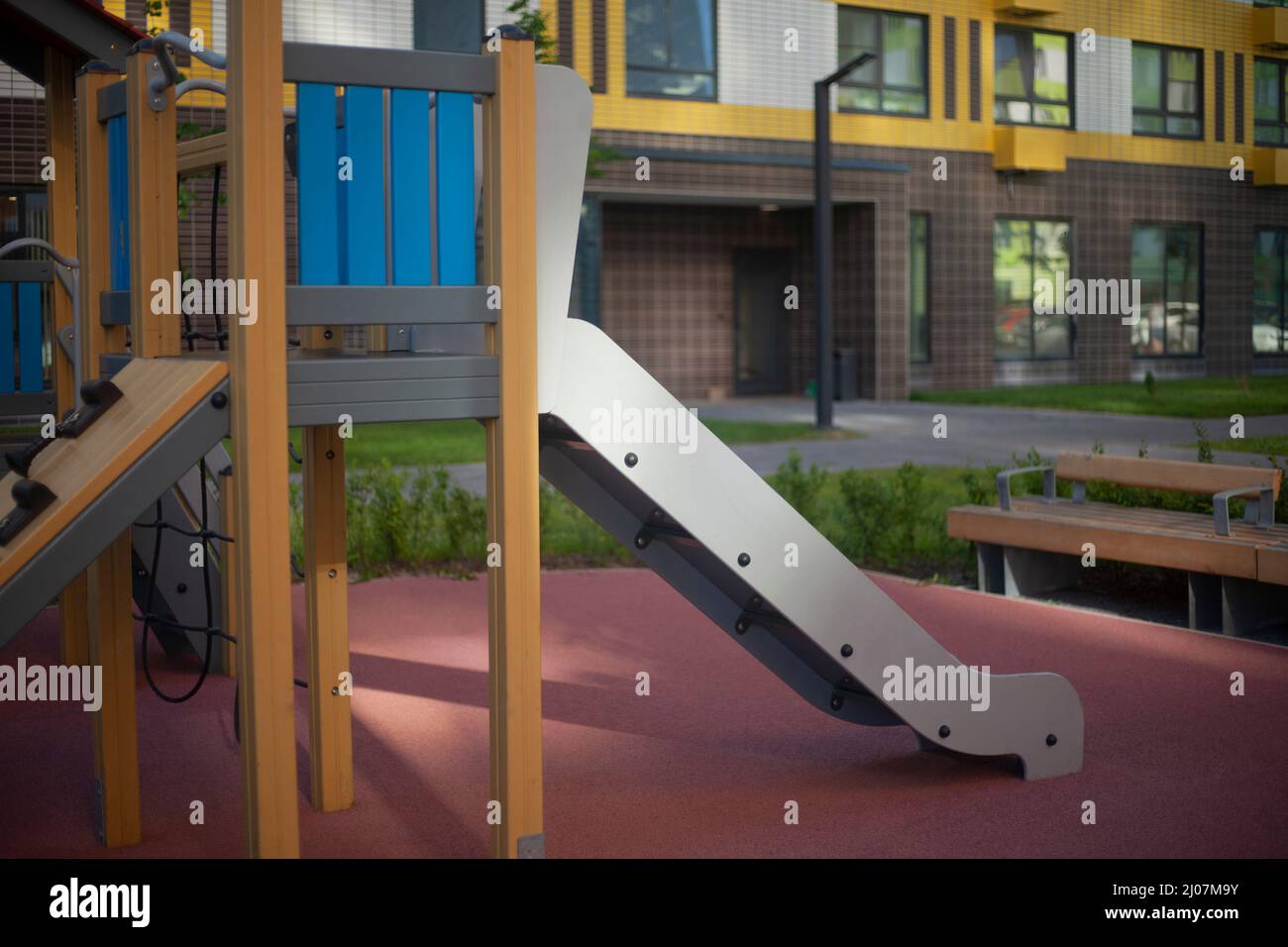 Details of the playground. A place for children to play. Elements of