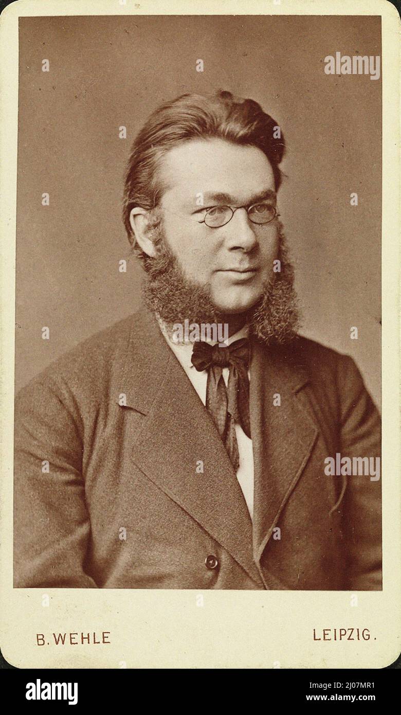 Portrait of the composer Iver Holter (1850-1941). Museum: PRIVATE COLLECTION. Author: Leipzig Photo studio B. Wehle. Stock Photo