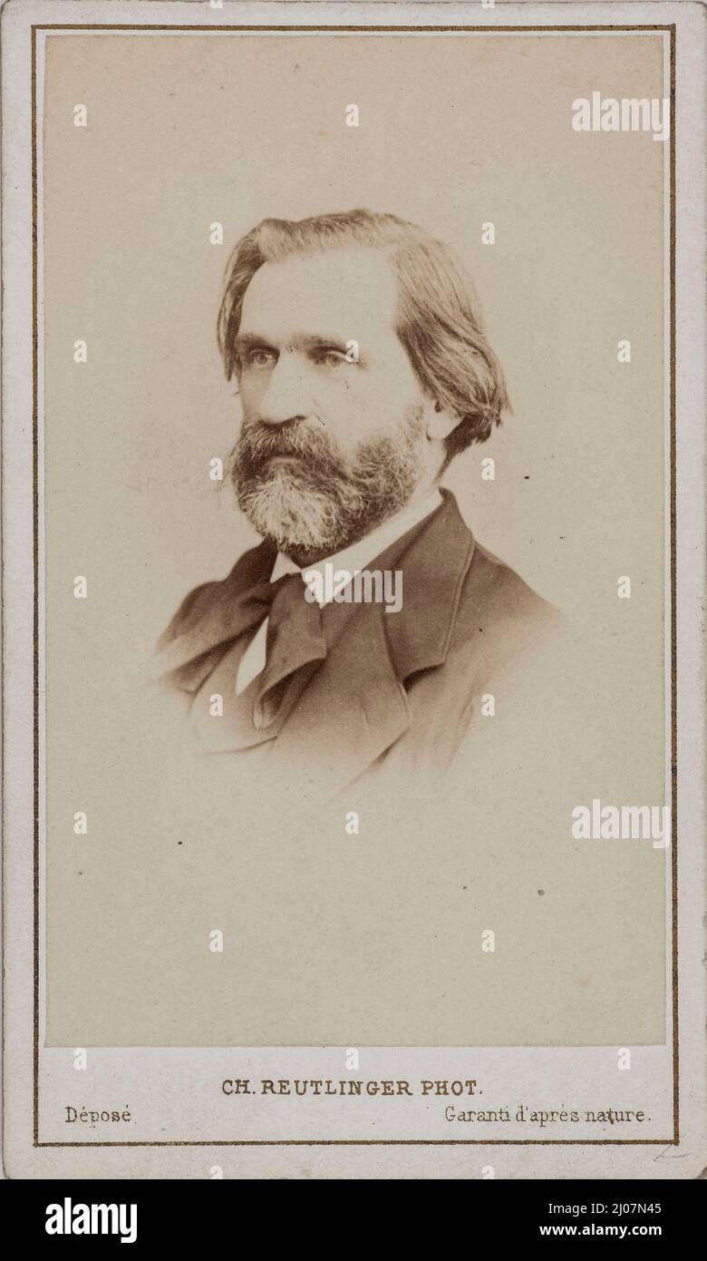 Portrait of the Composer Giuseppe Verdi (1813-1901). Museum: PRIVATE COLLECTION. Author: Paris Photo studio Reutlinger. Stock Photo