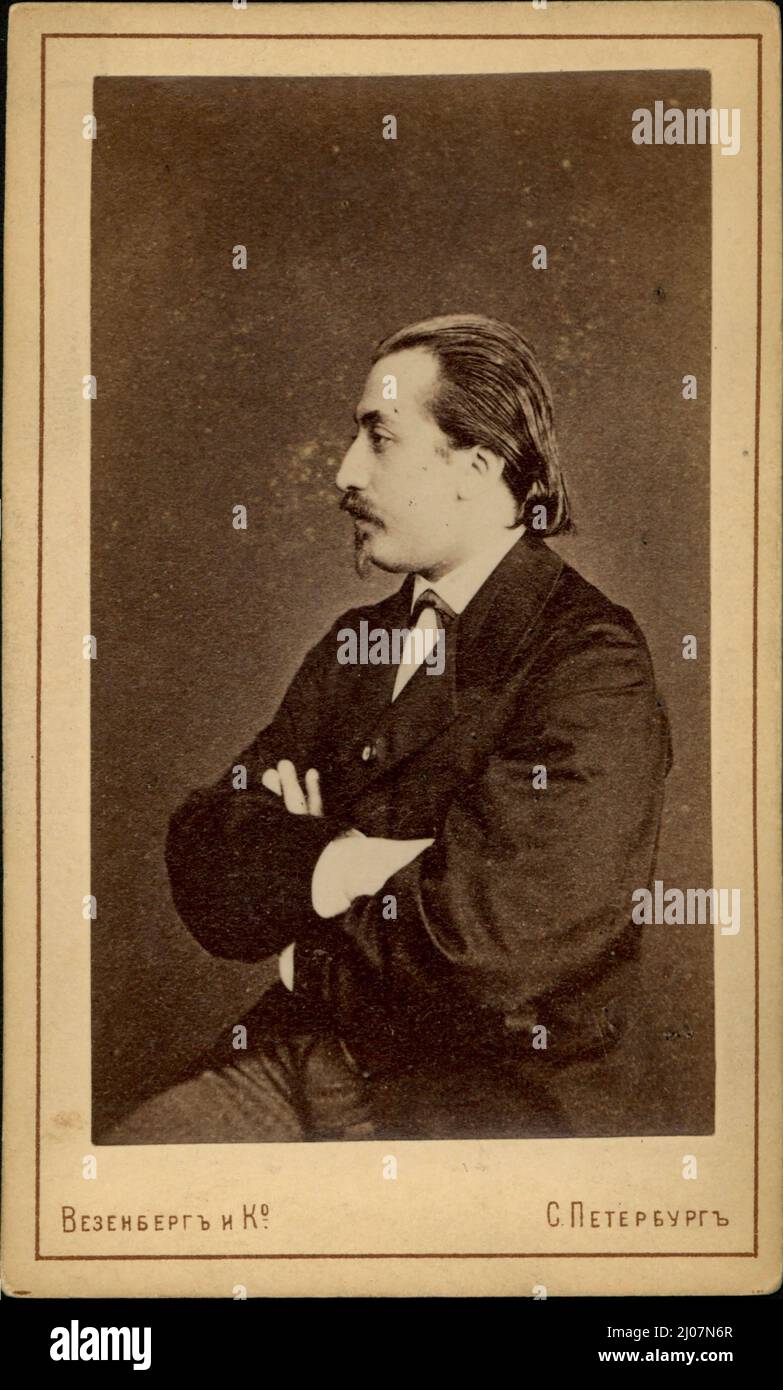 Portrait of the violinist and composer Henryk Wieniawski (1835-1880). Museum: PRIVATE COLLECTION. Author: Photo studio Wesenberg. Stock Photo