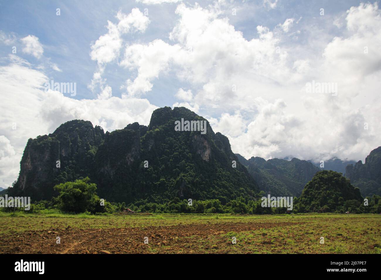 Mesmerizing view of the highland in the forest Stock Photo - Alamy