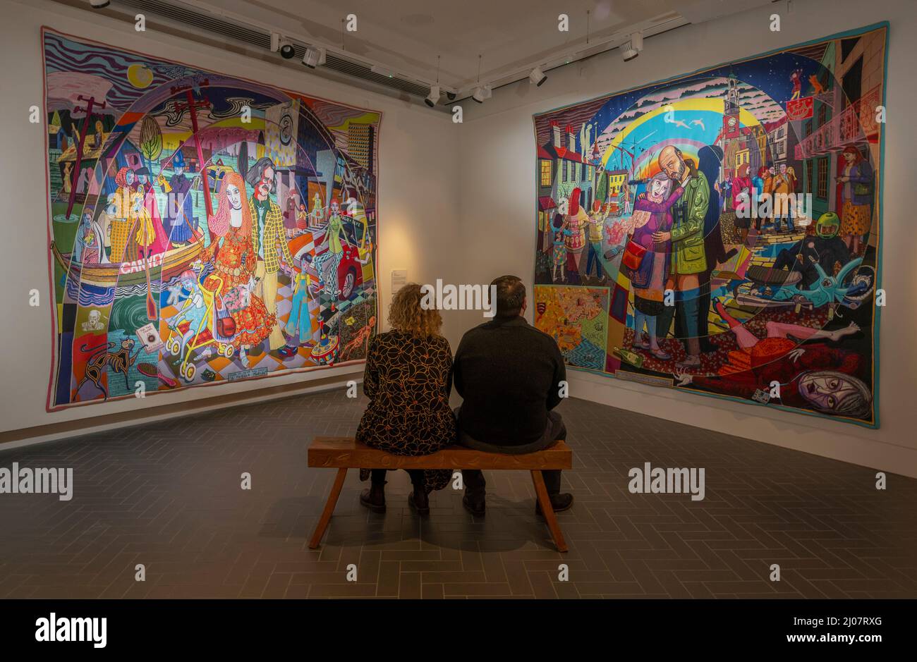 Great Tapestry of, UK. 17th Mar, 2022. Galashiels, Scottish Borders