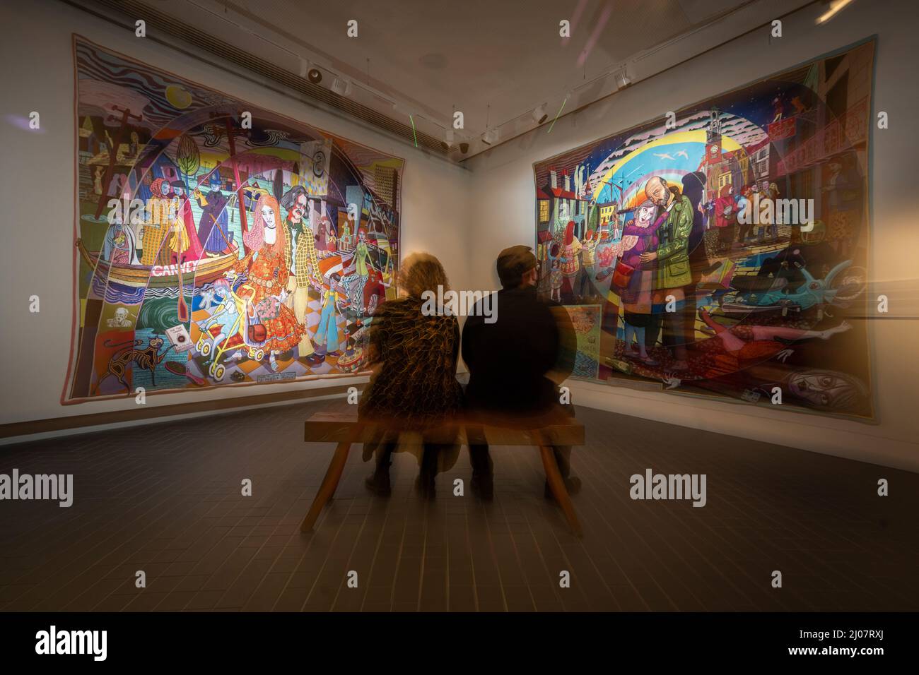 Great Tapestry of, UK. 17th Mar, 2022. Galashiels, Scottish Borders