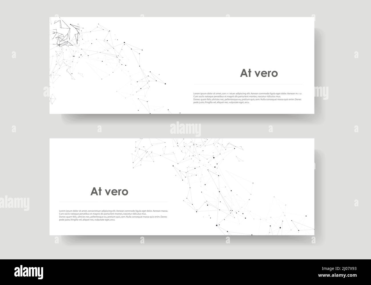 Vector design banner network with connect dots and lines. Abstract ...