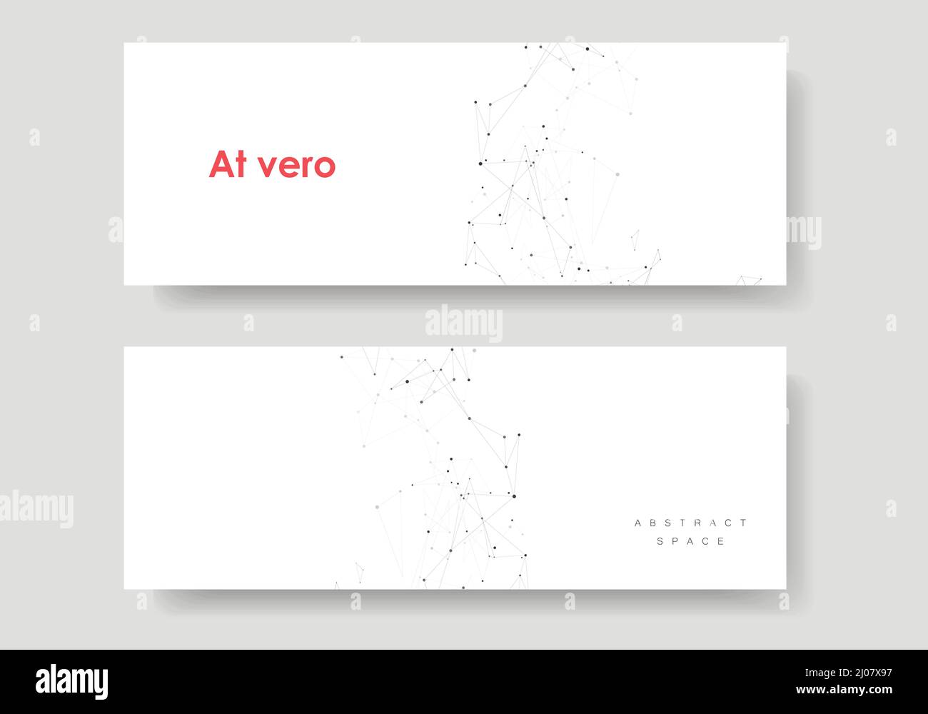 Vector design banner network with connect dots and lines. Abstract ...