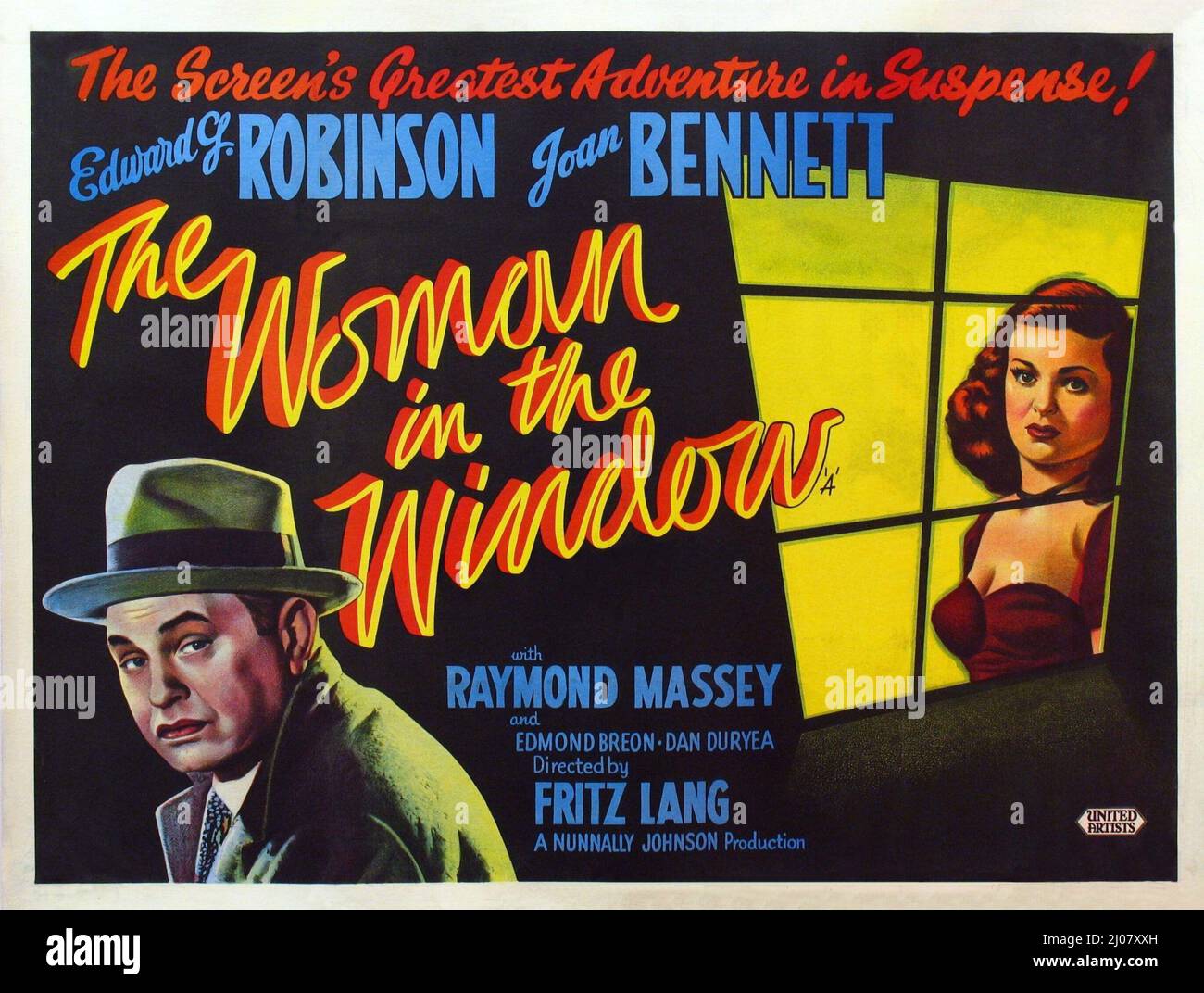 EDWARD G. ROBINSON and JOAN in THE WOMAN IN THE WINDOW (1944