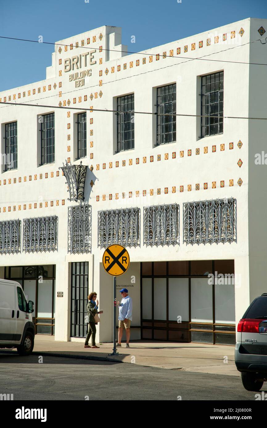 USA,West Texas, Texas, Marfa, downtown Stock Photo