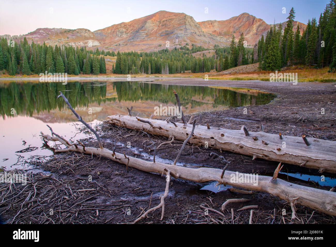 USA, Rocky Mountains, Colorado, Gunnison National Forest, Crested Butte, Lake Irwin, Stock Photo