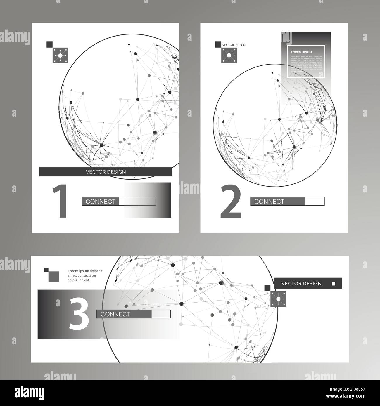 Illustration lines network technology. Tech vector sphere. Connection ...