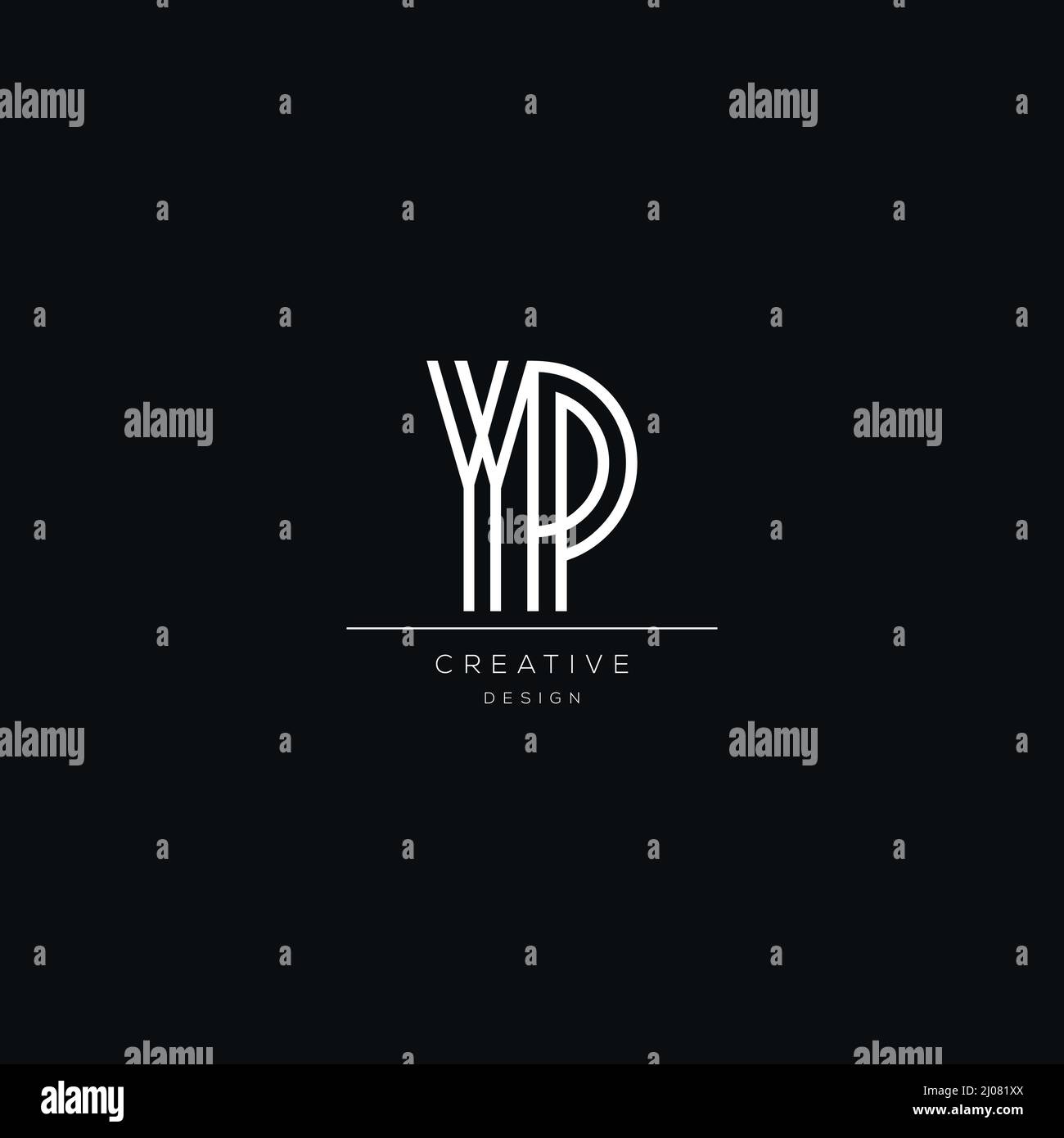 Letter YP logo icon design template elements Stock Vector Image & Art ...