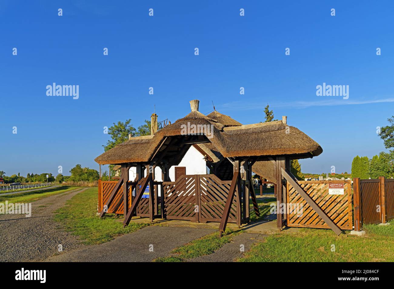 Puszta, Bauweise, traditionell Stock Photo