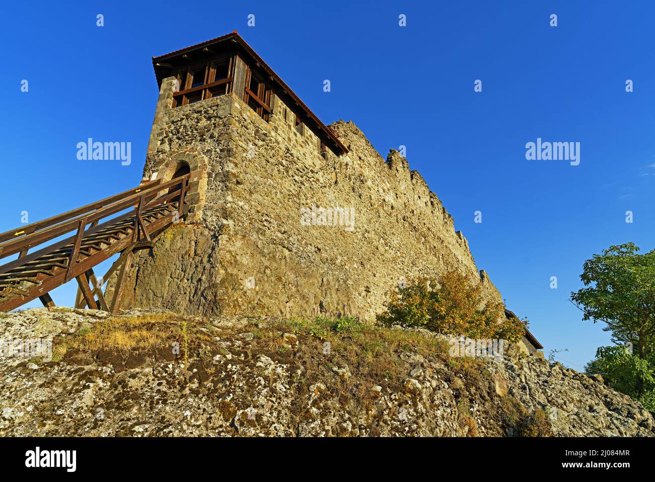 Burg, Visegrádi fellegvár, 13. Jahrhundert Stock Photo