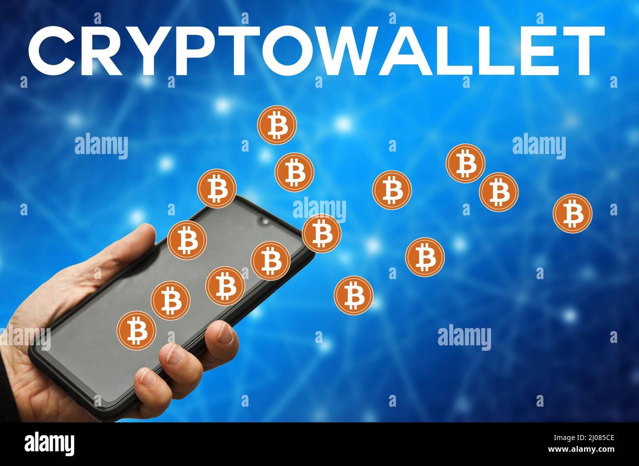 crypto wallet concept Stock Photo