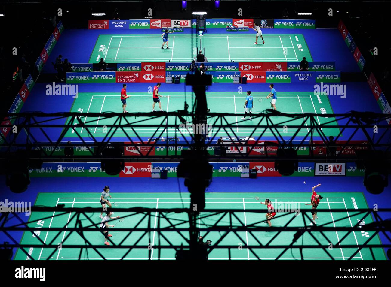 A general view during day two of the YONEX All England Open Badminton Championships at the Utilita Arena Birmingham