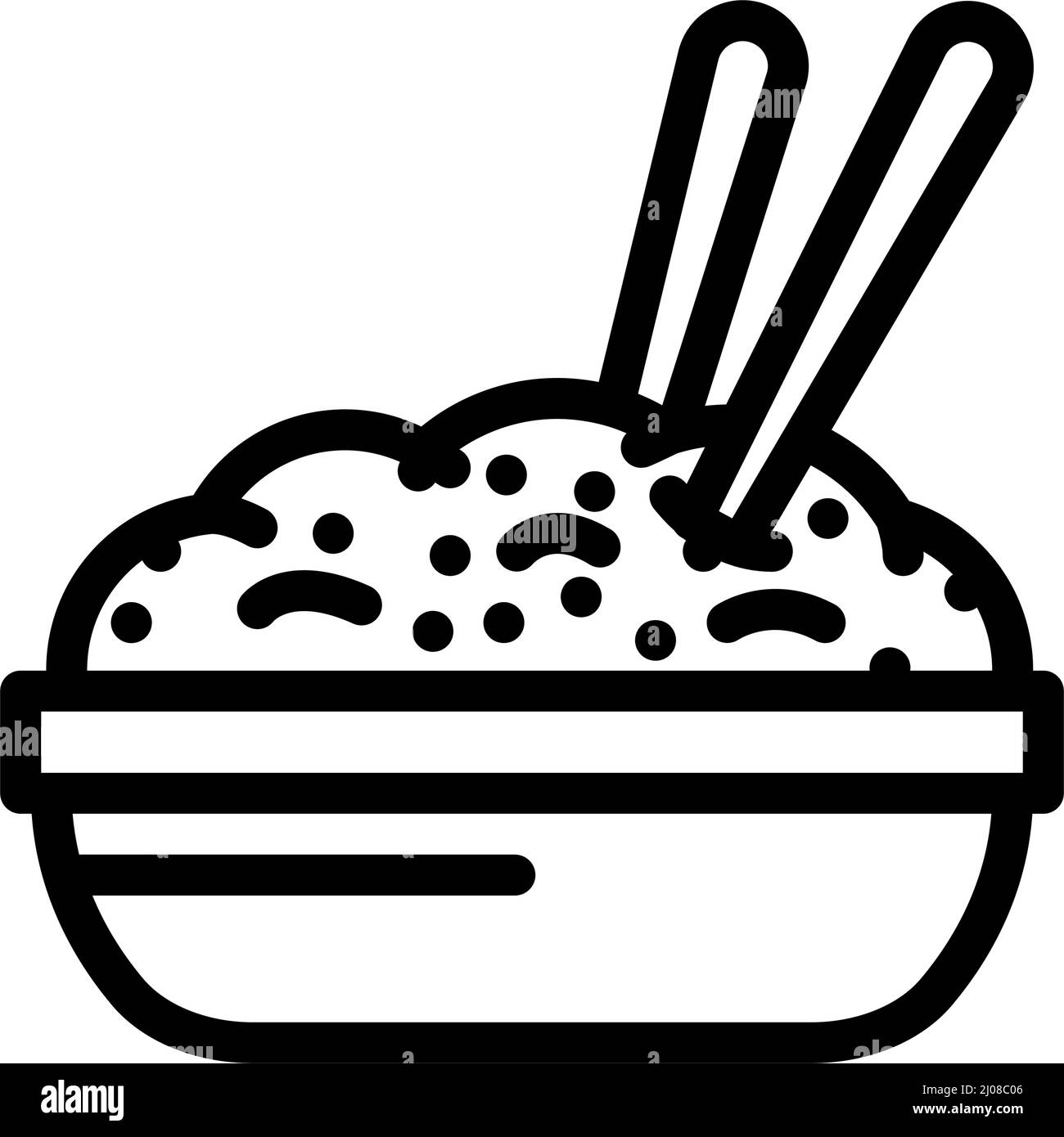 chinese food line icon vector illustration Stock Vector