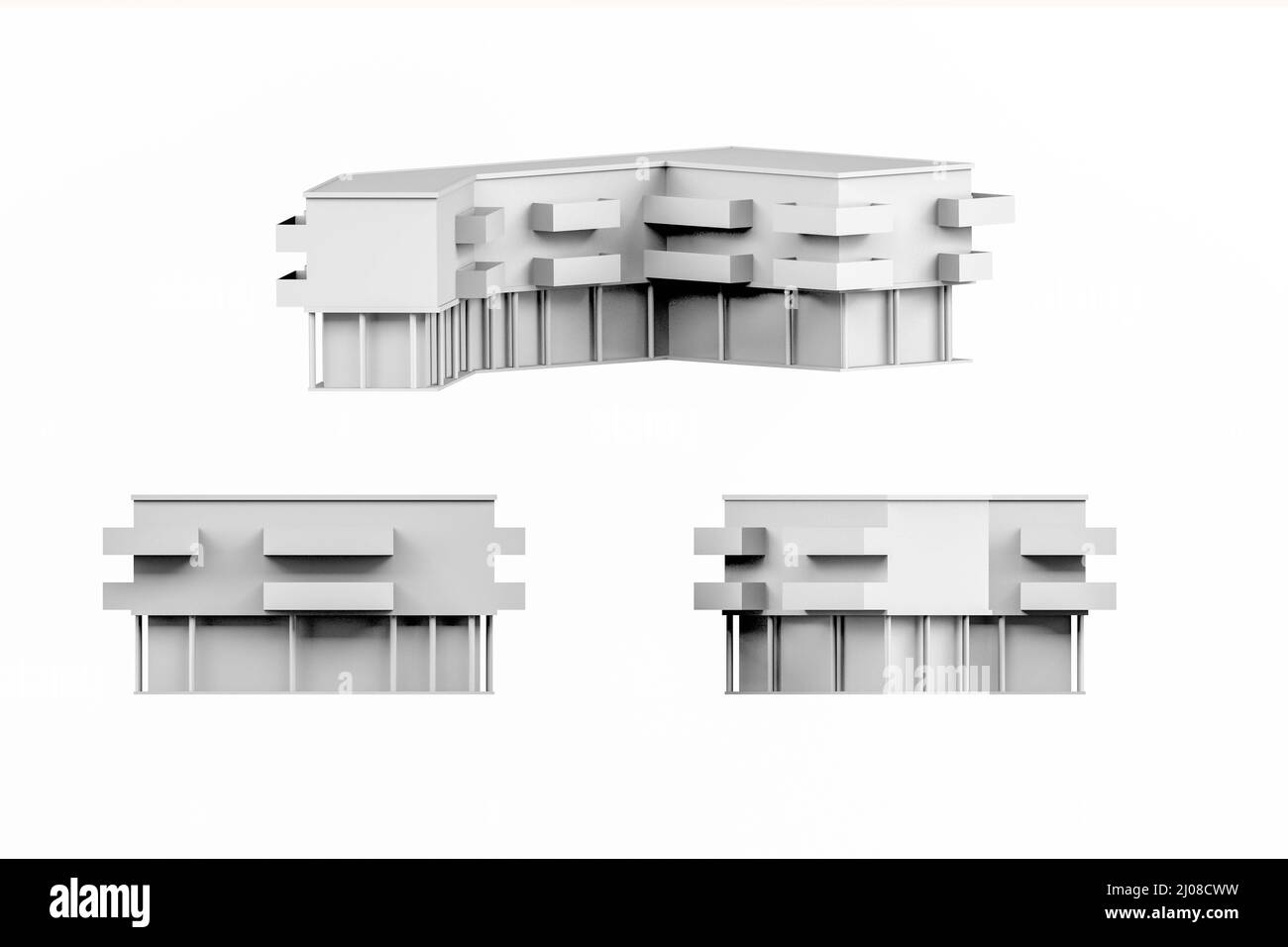 Tall city background 3d render hi-res stock photography and images - Alamy