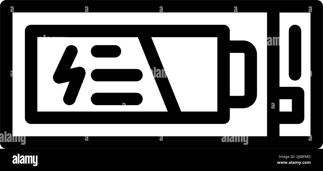 uninterruptible power supply line icon vector illustration Stock Vector