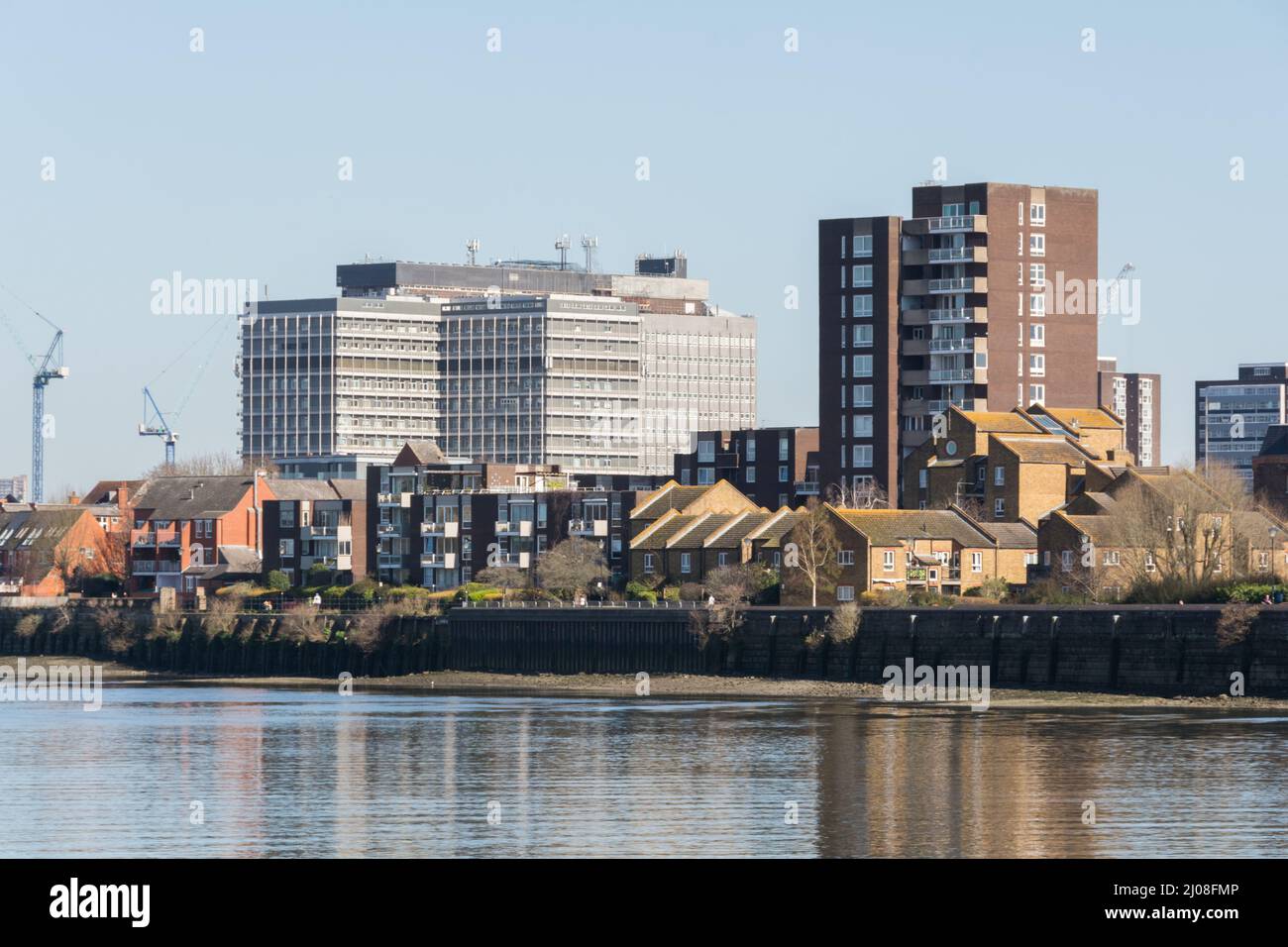 Charing Cross Hospital in Hammersmith SW London, England, UK Stock