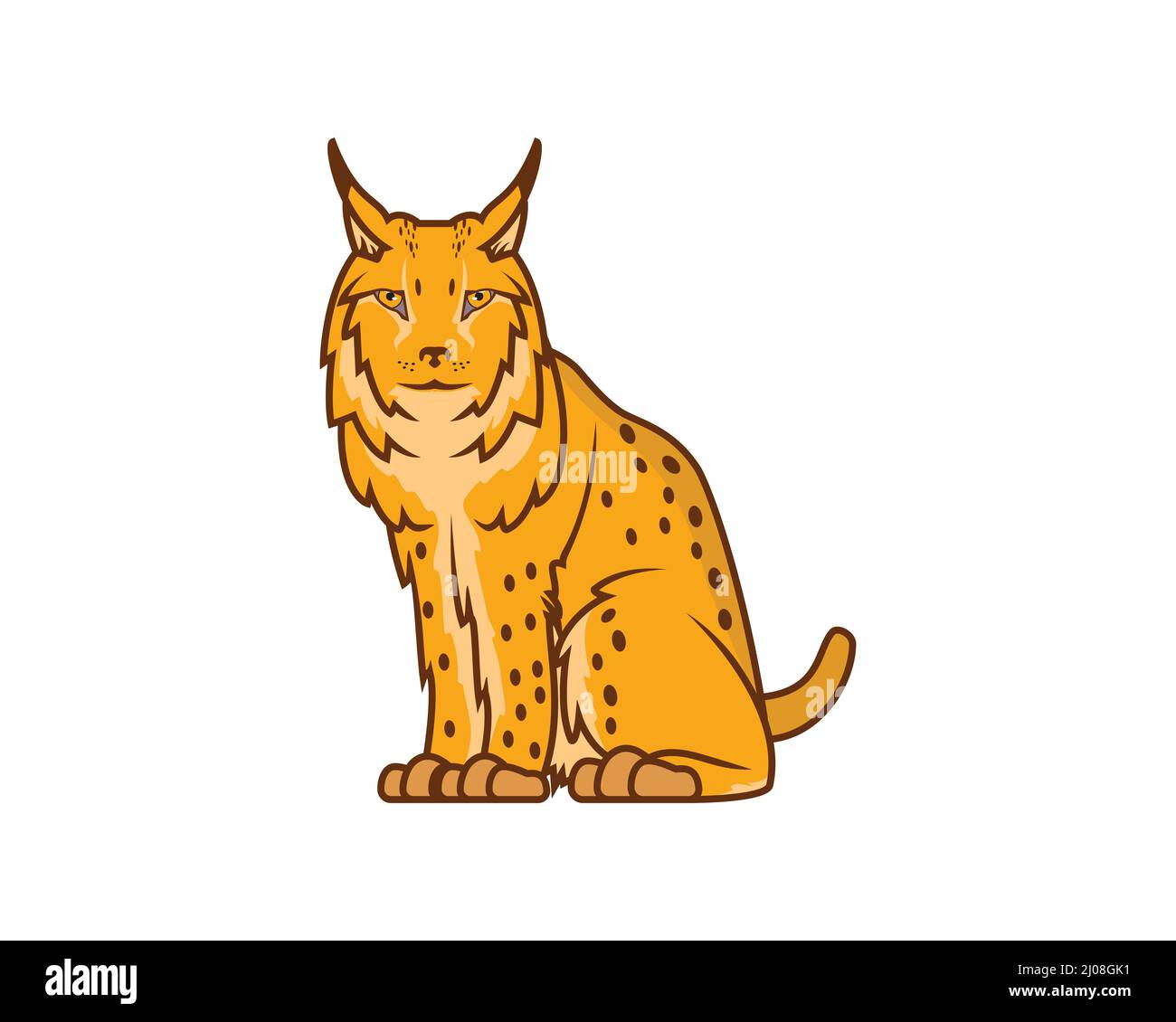 Eurasian lynx lynx wildcat Stock Vector Images Alamy