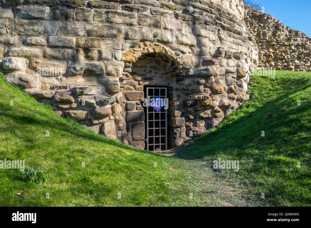 Pontefract Castle, West Yorkshire Stock Photo