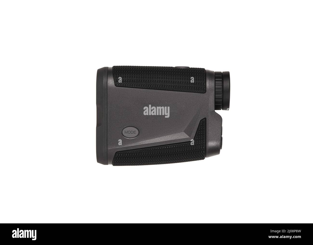 Modern optical range finder isolated on white background. Isolated