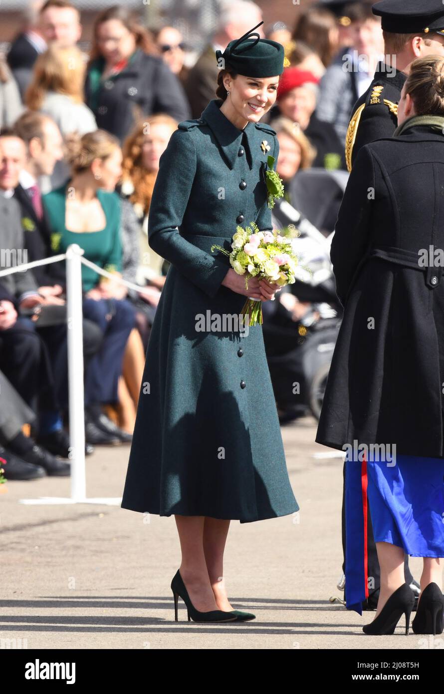 Barracks Christmas Parade 2022 Aldershot, Uk. 17Th Mar, 2022. Catherine (Kate Middleton) Duchess Of  Cambridge At The 1St Battalion Irish Guards During The St. Patrick's Day  Parade At Mons Barracks In Aldershot, Uk. (Photo By Dppa/Sipa