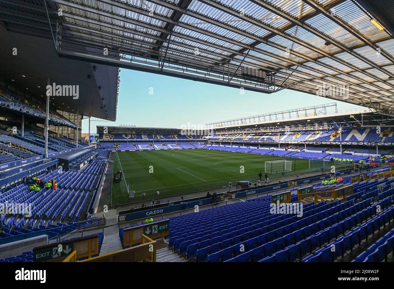 A general view of Goodison Park ahead of this evenings Premier League fixture, Everton vs Newcastle United Stock Photo