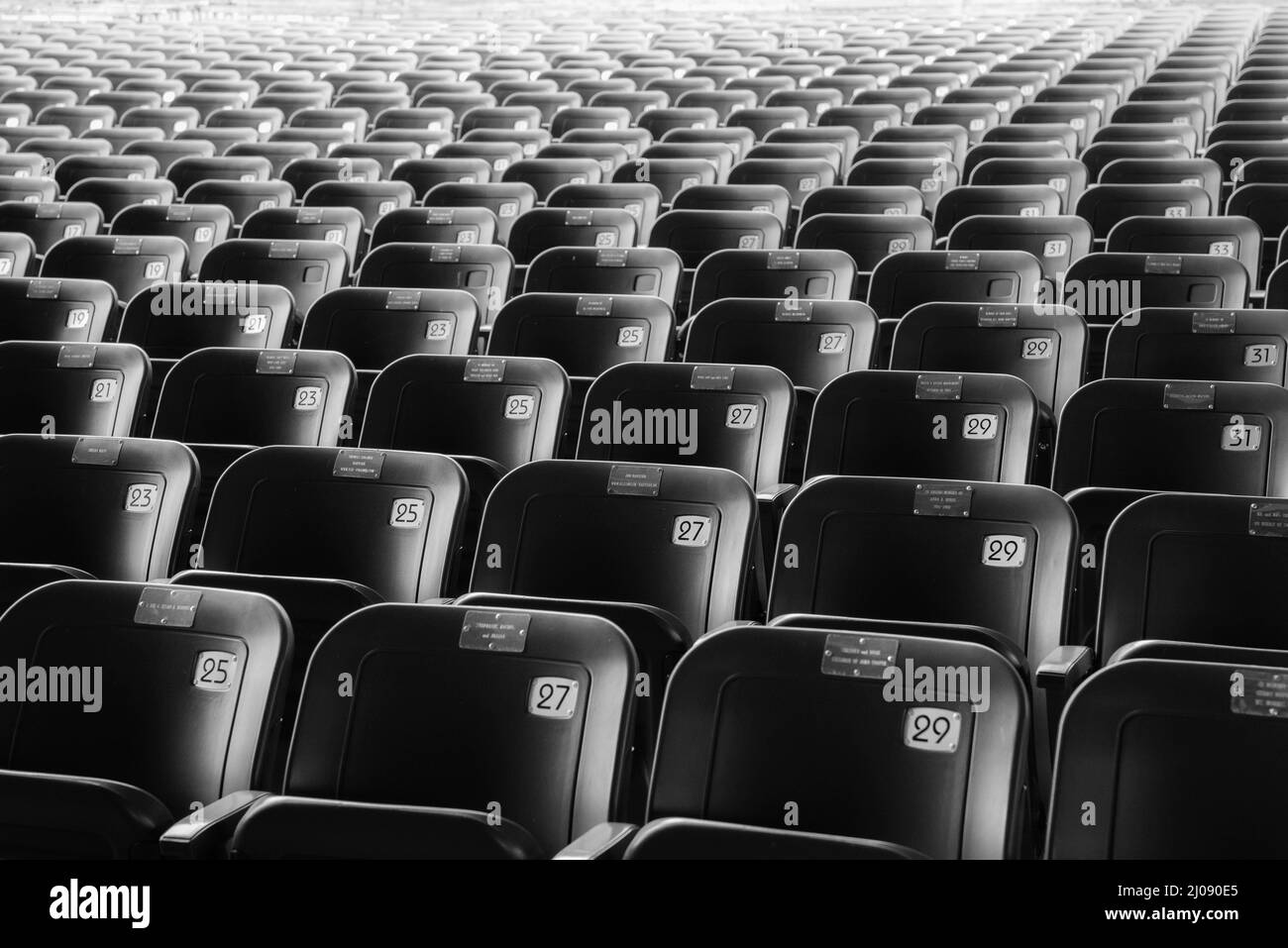 Empty auditorium seats Black and White Stock Photos & Images - Alamy