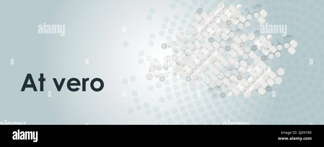 Vector banner design. White background with hexagon pattern. Hexagons ...