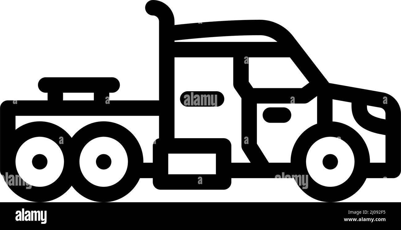 truck transport line icon vector illustration Stock Vector Image & Art ...
