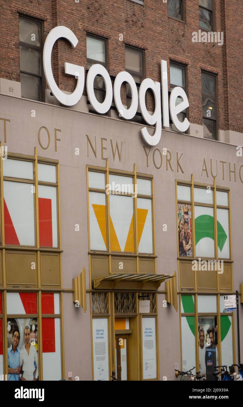 Google headquarters in Chelsea Manhattan NYC Stock Photo Alamy