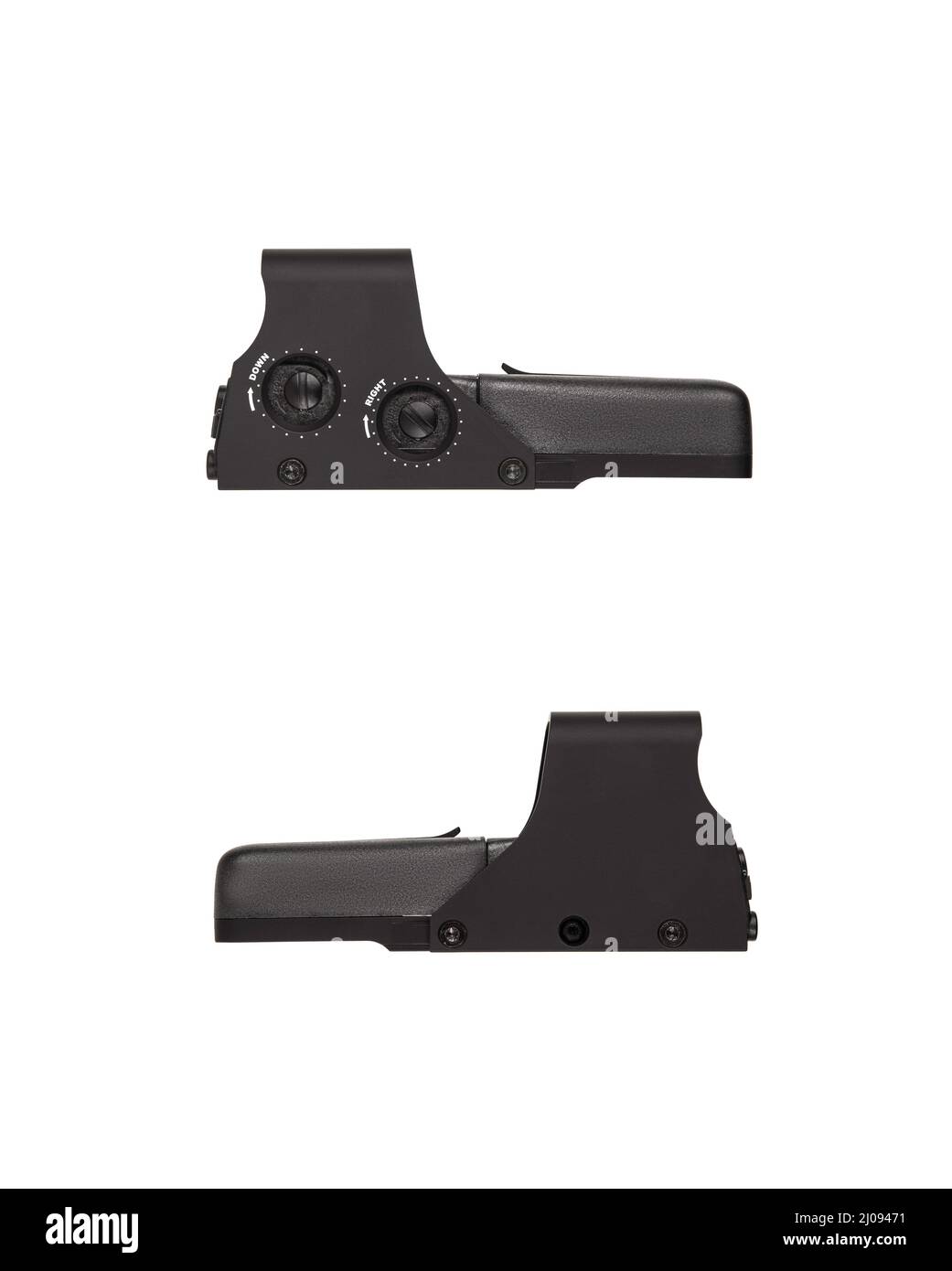 Modern optical collimator sight. Aiming device for shooting at short ...